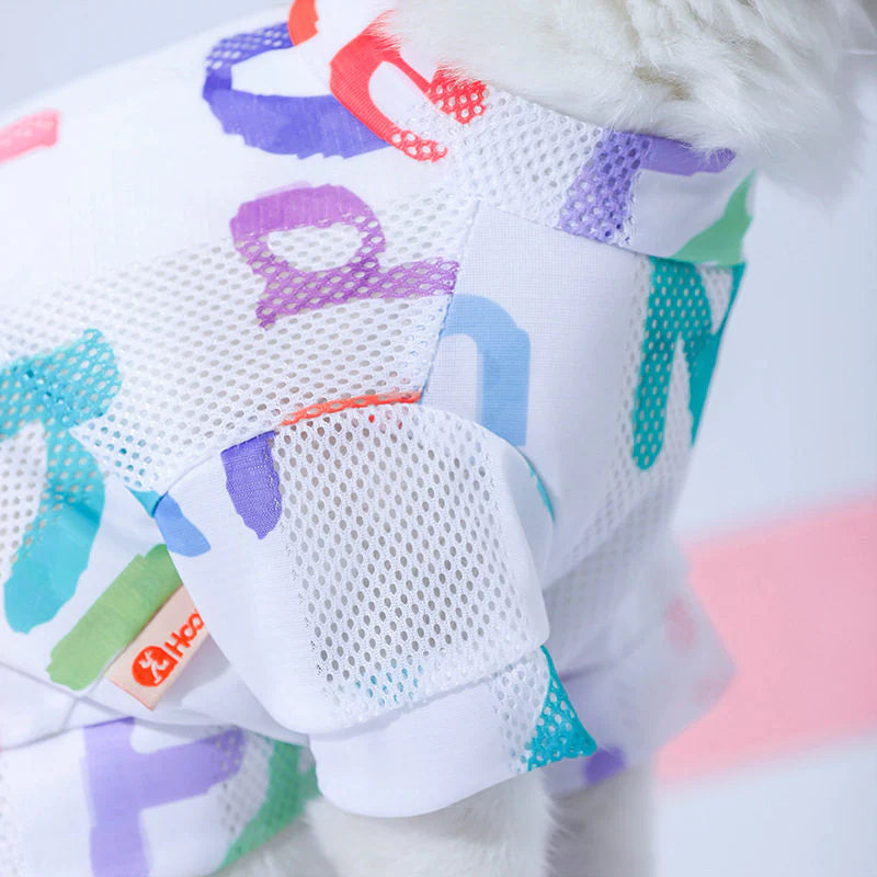 Mesh Shirt Cats Breathable Summer Hair Control