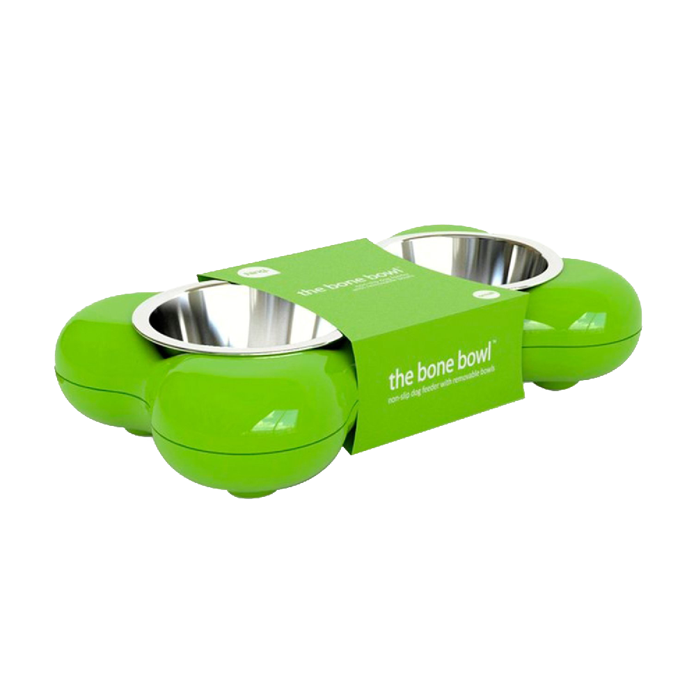 Hing Designs El plato The Bone con patas de goma antideslizantes