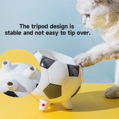 Ceramic Cat Bowl Slant Neck Anti Spill