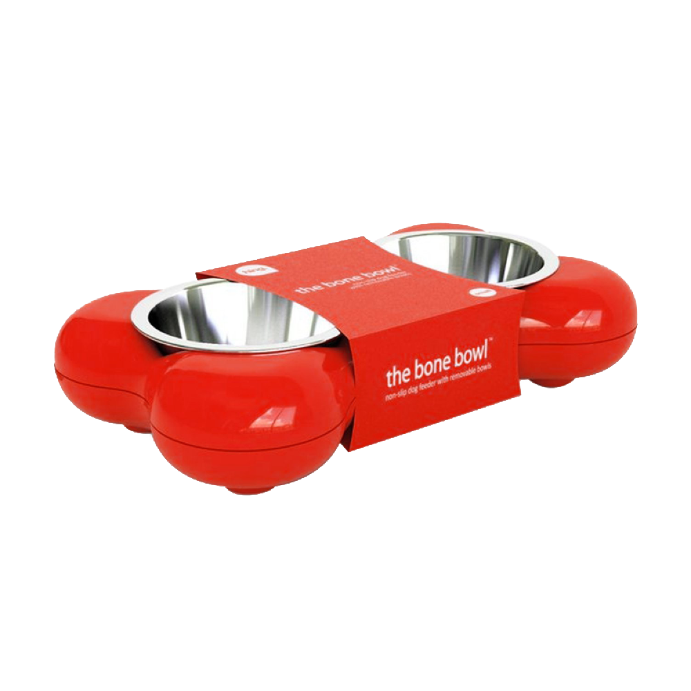 Hing Designs El plato The Bone con patas de goma antideslizantes