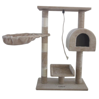 Leopet Kbm001 2grad Árbol Rascador Gato Poste para Rascar Gatito Escalada Ejercicio