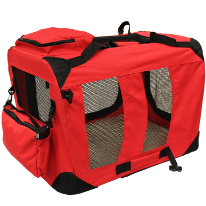 Transportín ligero Mool para mascotas con colchón de forro polar y bolsa para alimentos