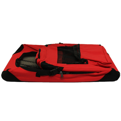 Transportín ligero Mool para mascotas con colchón de forro polar y bolsa para alimentos
