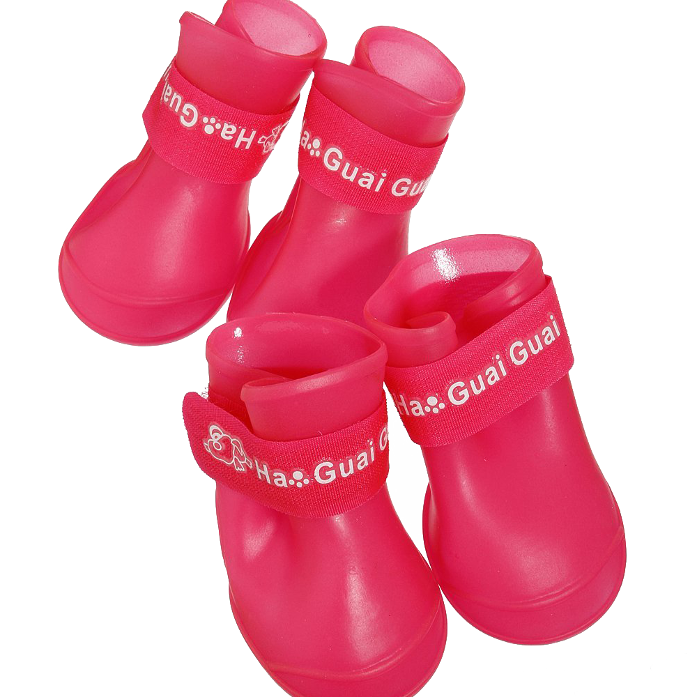 Botas para perro impermeables de caucho protectoras para lluvia